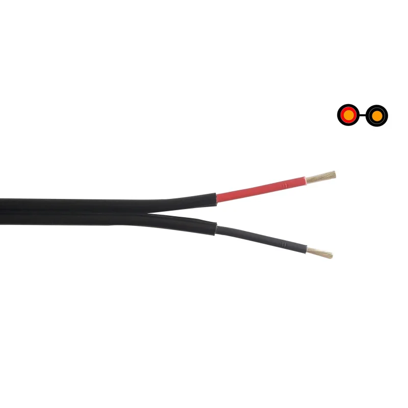 PV1-F 2*4mm2 光伏电缆辐照阻燃双芯四平方直流电缆